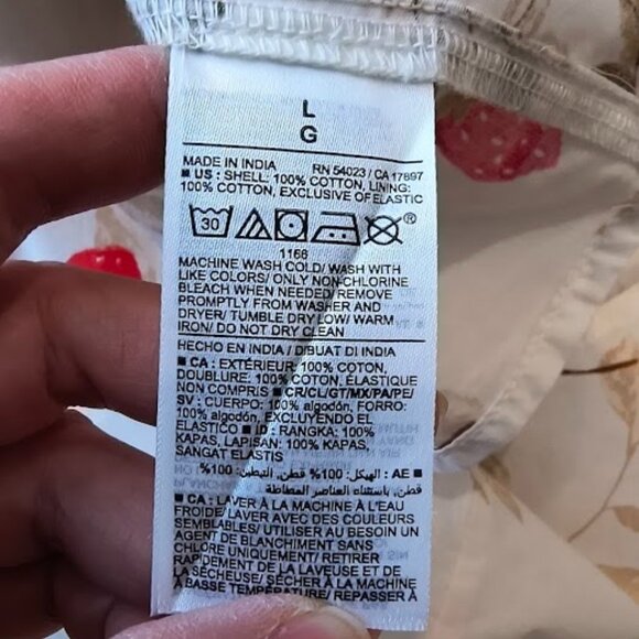 EUC Old Navy Strawberry Fields Puff-Sleeve Mini Dress Size Large - Picture 6 of 6